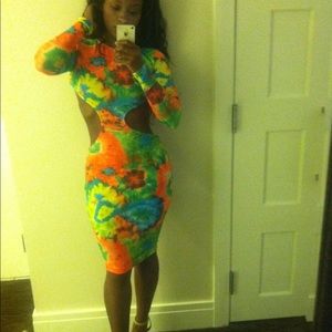 Hand made tropical dress